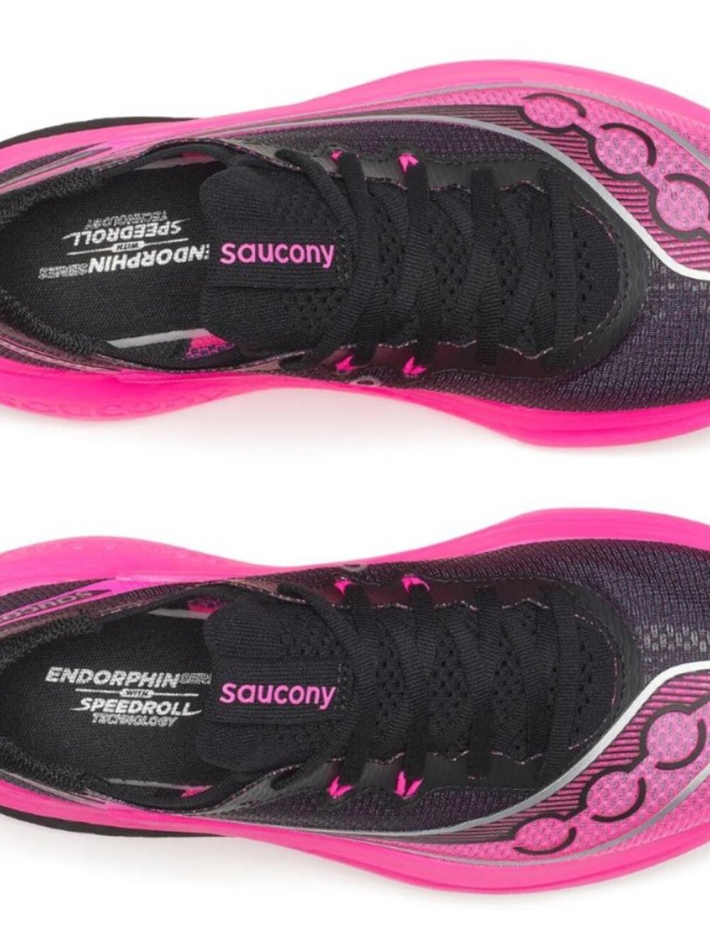 New Saucony sz 8 Endorphin pro 5 Womens running shoe black pink - Picture 3 of 6